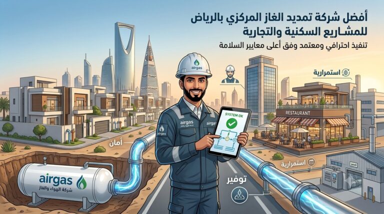 أفضل شركة تمديد الغاز المركزي لتنفيذ المشاريع السكنية والتجارية