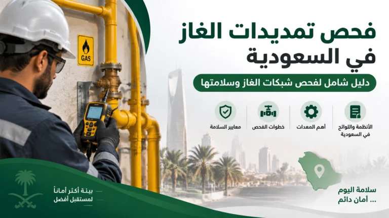 فحص تمديدات الغاز في السعودية